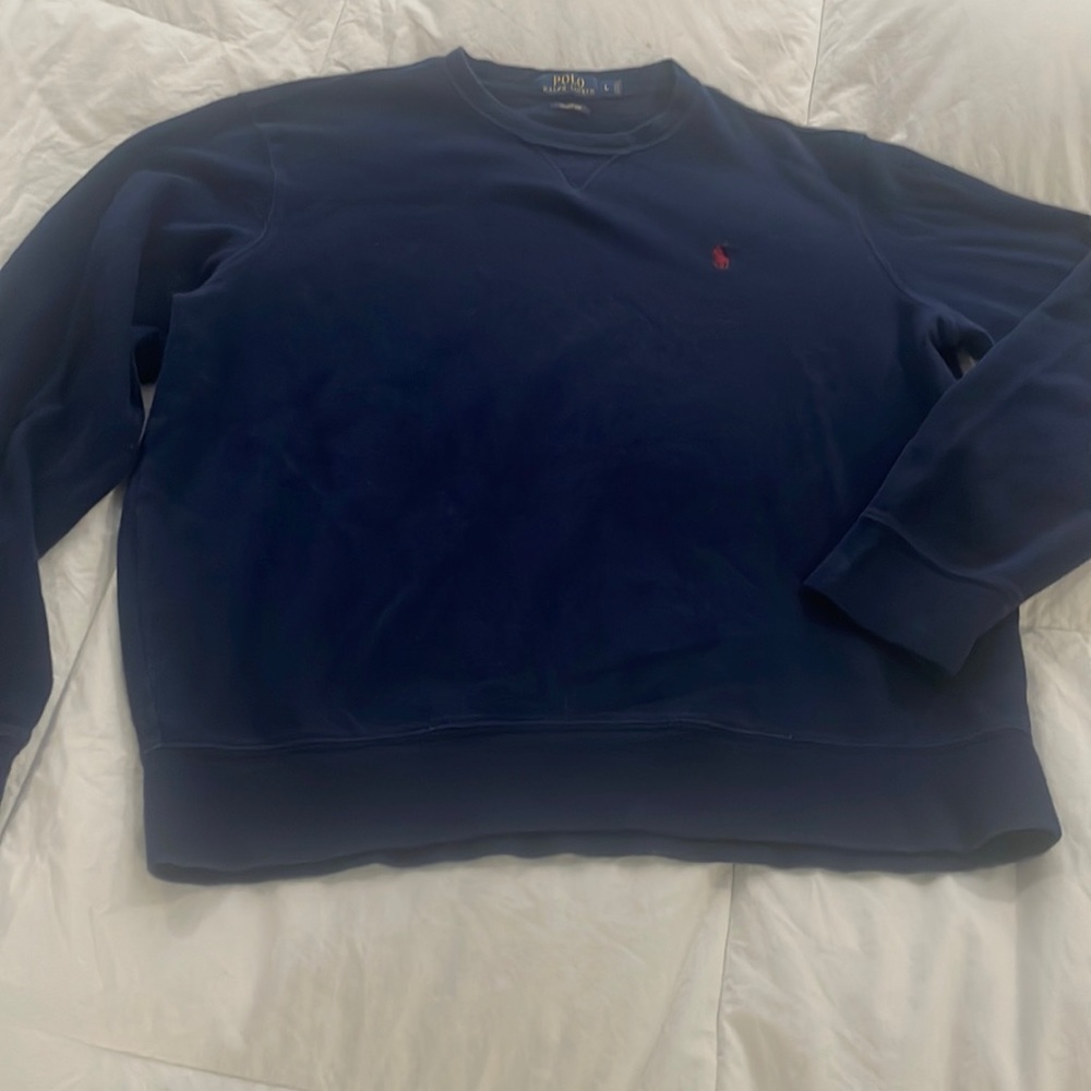 Navy Blue Men’s Polo Sweater